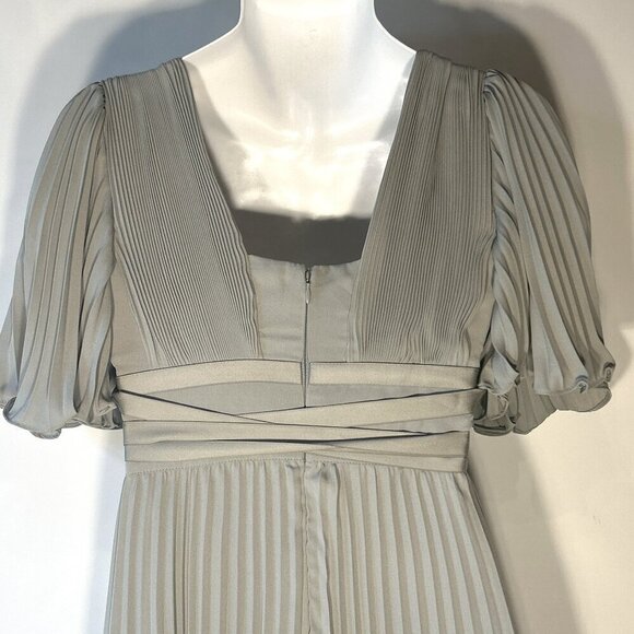 ASOS SZ 10 Grecian Style Formal Bridesmaid Prom Mother of Bride Black Tie Prom - Picture 6 of 9